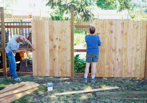 Installing Posts and Rails for Wood Fences